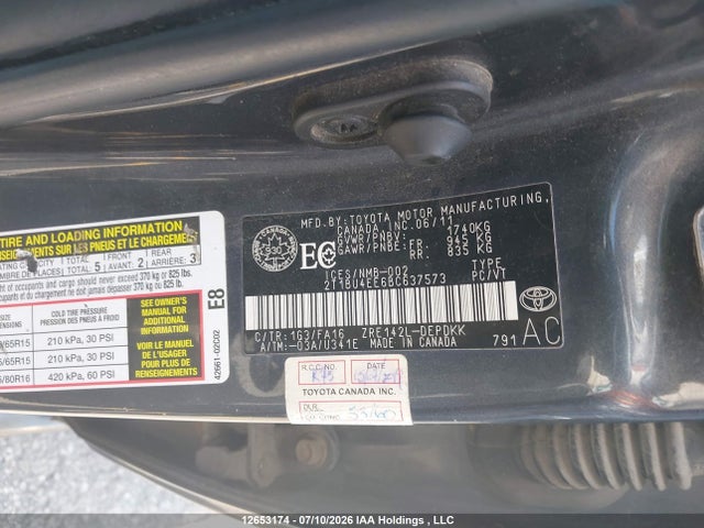 Продаж на аукціоні авто 2011 Toyota Corolla S/le, vin: 2T1BU4EE6BC637573, номер лоту: 12653174