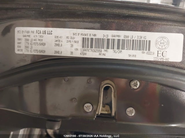 RAM 1500 Classic 2019 1C6RR7KT7KS625958 Image 19