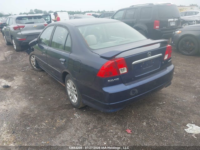 2005 Honda Civic Dx Vp მანქანა იყიდება აუქციონზე, vin: 2HGES16365H001889, აუქციონის ნომერი: 12653208
