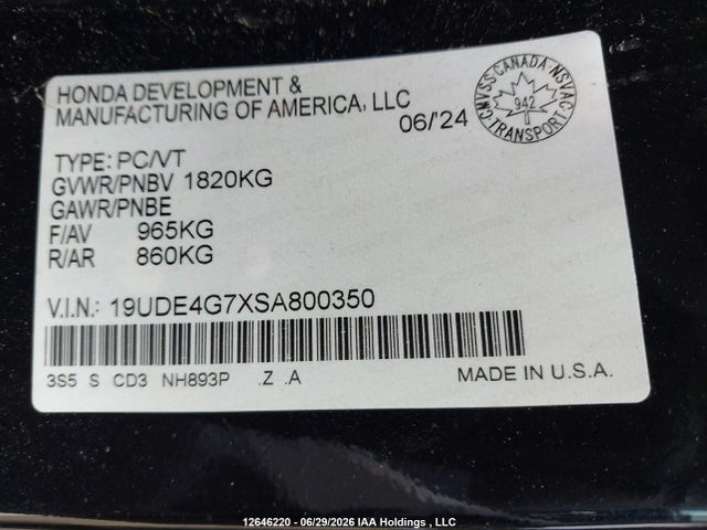 Acura Integra Elite A-spec 2025 19UDE4G7XSA800350 Image 9