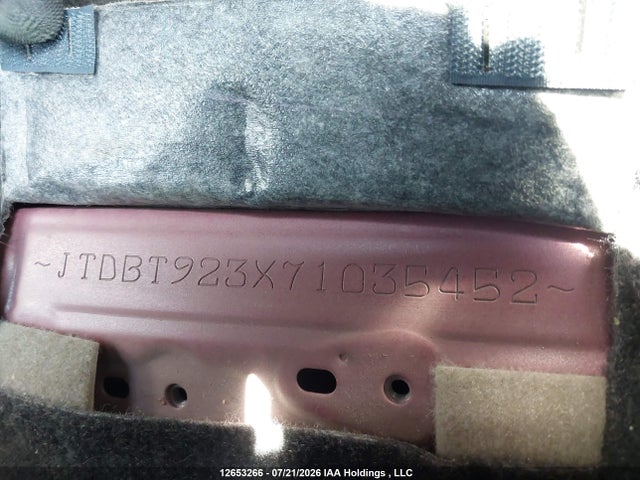 Aukcja sprzedaży 2007 Toyota Yaris, vin: JTDBT923X71035452, numer aukcji: 12653266