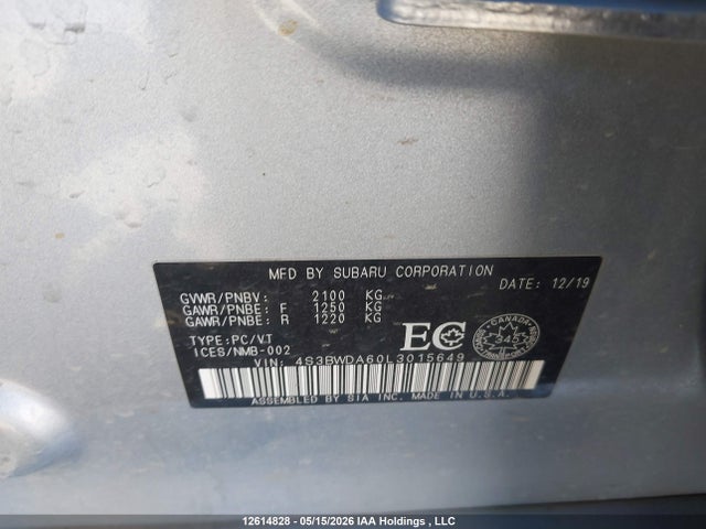 4S3BWDA60L3015649 Subaru Legacy Convenience