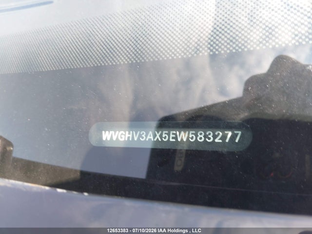 Продаж на аукціоні авто 2014 Volkswagen Tiguan S/se/sel/r-line, vin: WVGHV3AX5EW583277, номер лоту: 12653383