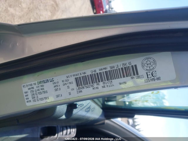 12653423 :رقم المزاد ، 1J8GN28K79W527067 vin ، 2009 Jeep Liberty Sport مزاد بيع