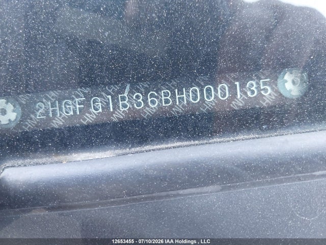 Продажа на аукционе авто 2011 Honda Civic, vin: 2HGFG1B36BH000135, номер лота: 12653455