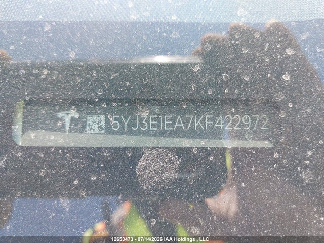 5YJ3E1EA7KF422972 Tesla MODEL 3