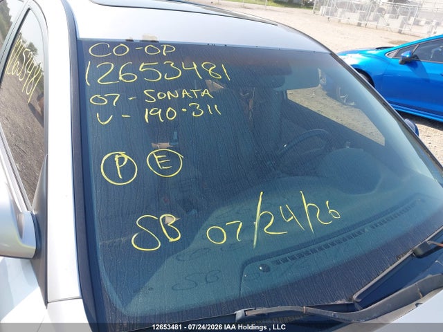 Aukcja sprzedaży 2007 Hyundai Sonata Gl V6/gls V6, vin: 5NPET46F37H190311, numer aukcji: 12653481