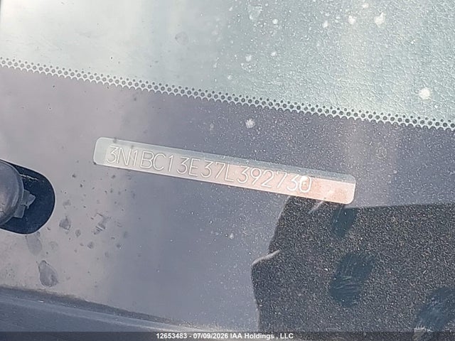 Aukcja sprzedaży 2007 Nissan Versa S/sl, vin: 3N1BC13E37L392730, numer aukcji: 12653483