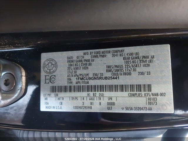 Ford Escape Active 2024 1FMCU9GN5RUB25441 Image 19