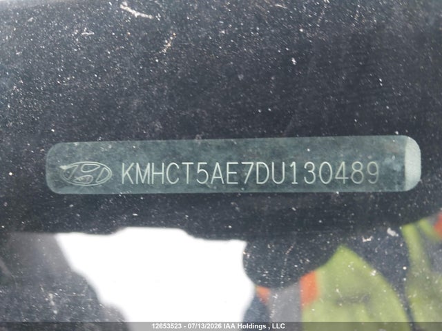 12653523 :رقم المزاد ، KMHCT5AE7DU130489 vin ، 2013 Hyundai Accent Gls/gs مزاد بيع