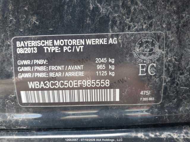 Продаж на аукціоні авто 2014 Bmw 320 I Xdrive, vin: WBA3C3C50EF985558, номер лоту: 12653557