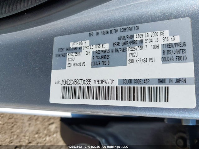Mazda Cx-5 Touring 2016 JM3KE2CY5G0701335 Image 9