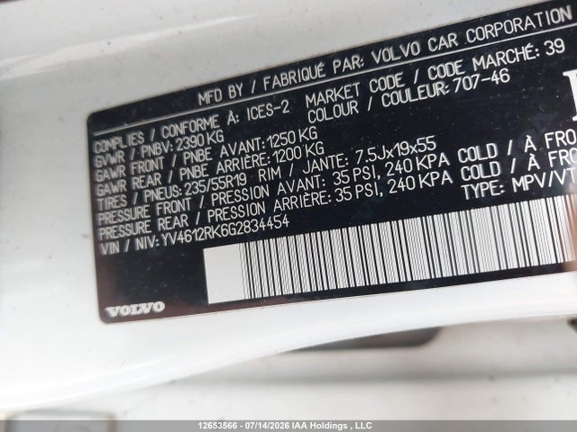 Volvo Xc60 T5/premier 2016 YV4612RK6G2834454 Image 9