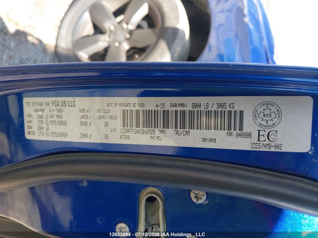 1C6RR7FGXKS642928 RAM 1500 Classic Tradesman