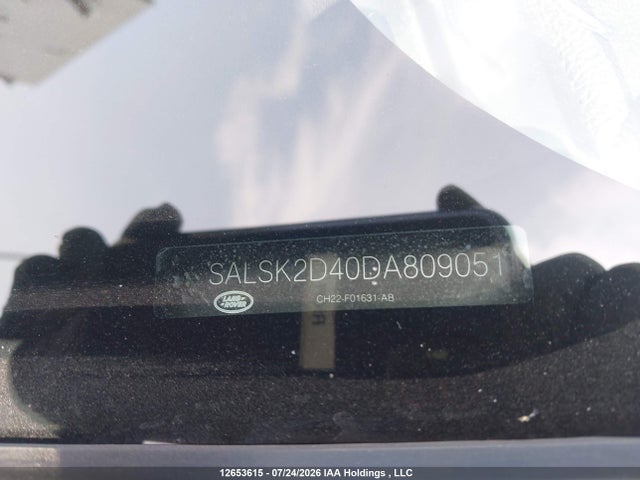 12653615 :رقم المزاد ، SALSK2D40DA809051 vin ، 2013 Land Rover Range Rover Sport مزاد بيع