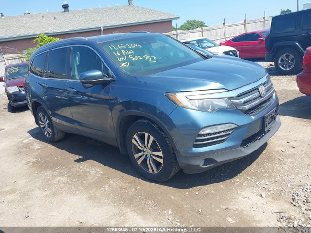 2016 Honda Pilot Ex-l Navi მანქანა იყიდება აუქციონზე, vin: 5FNYF6H75GB502553, აუქციონის ნომერი: 12653645