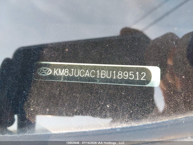 12653646 :رقم المزاد ، KM8JUCAC1BU189512 vin ، 2011 Hyundai Tucson Limited مزاد بيع