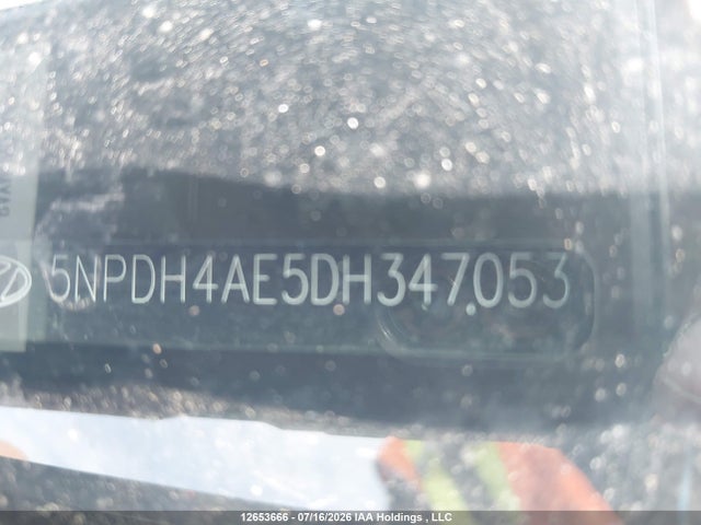12653666 :رقم المزاد ، 5NPDH4AE5DH347053 vin ، 2013 Hyundai Elantra Gls/limited مزاد بيع