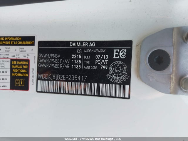 Продажа на аукционе авто 2014 Mercedes-benz E 350 4matic, vin: WDDKJ8JB2EF235417, номер лота: 12653681