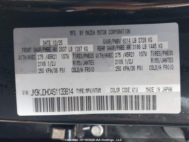 Mazda Cx-70 Premium 2025 JM3KJDHC4S1133814 Image 9