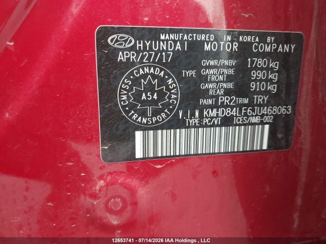 Aukcja sprzedaży 2018 Hyundai Elantra Sel/value/limited, vin: KMHD84LF6JU468063, numer aukcji: 12653741