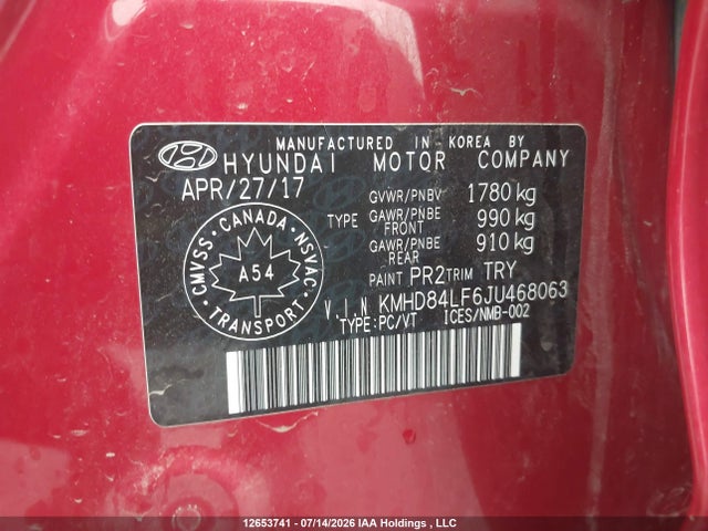 Aukcja sprzedaży 2018 Hyundai Elantra Sel/value/limited, vin: KMHD84LF6JU468063, numer aukcji: 12653741