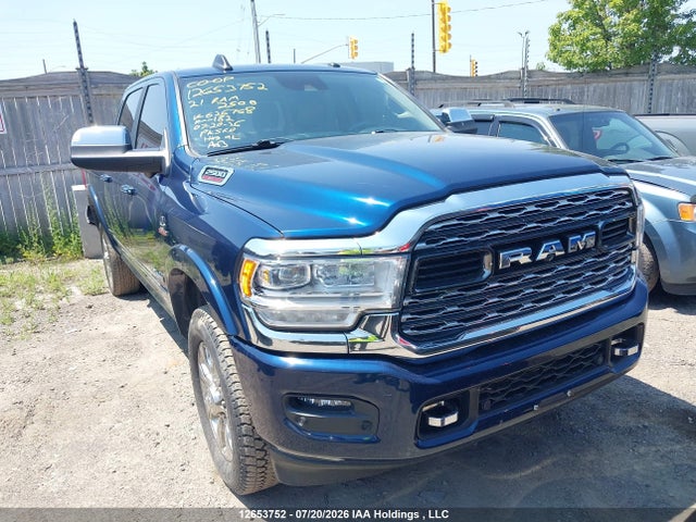 2021 Ram 2500 Limited მანქანა იყიდება აუქციონზე, vin: 3C6UR5SL6MG626768, აუქციონის ნომერი: 12653752