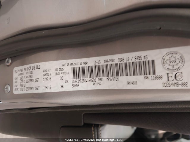 Jeep Cherokee Latitude 2016 1C4PJMCS6GW180298 Image 9