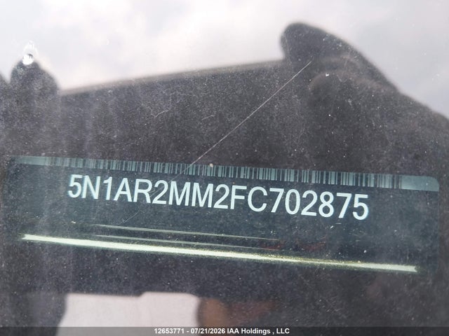 2015 Nissan Pathfinder Platinum/s/sl/sv მანქანა იყიდება აუქციონზე, vin: 5N1AR2MM2FC702875, აუქციონის ნომერი: 12653771