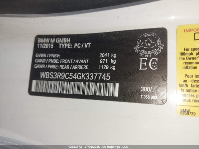 BMW M4 2016 WBS3R9C54GK337745 Image 21
