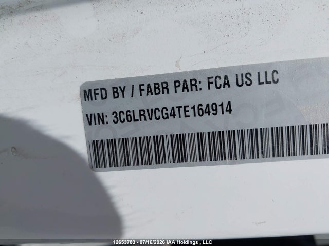 12653783 :رقم المزاد ، 3C6LRVCG4TE164914 vin ، 2026 Ram Promaster 2500 2500 High مزاد بيع