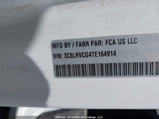 12653783 :رقم المزاد ، 3C6LRVCG4TE164914 vin ، 2026 Ram Promaster 2500 2500 High مزاد بيع