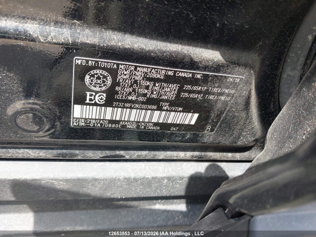 Toyota RAV4 LE 2019 2T3Z1RFV2KC003686 Image 9