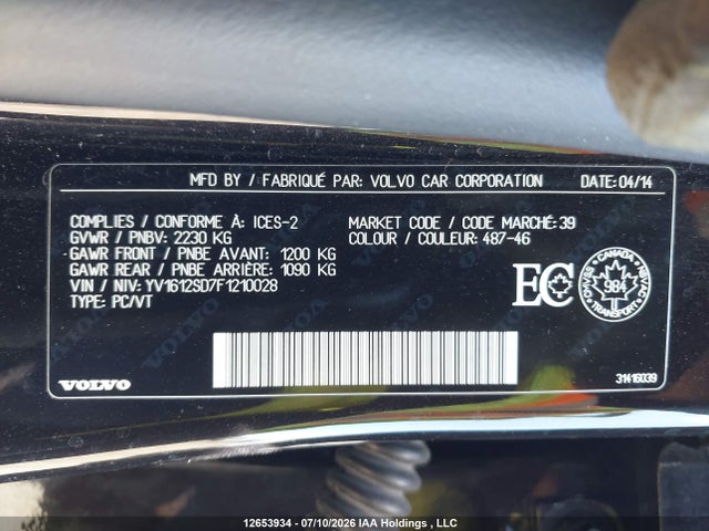 Volvo V60 T5 Platinum 2015 YV1612SD7F1210028 Image 9