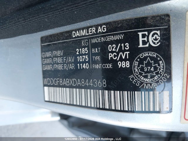 2013 Mercedes-benz C 300 4matic მანქანა იყიდება აუქციონზე, vin: WDDGF8ABXDA844368, აუქციონის ნომერი: 12653950