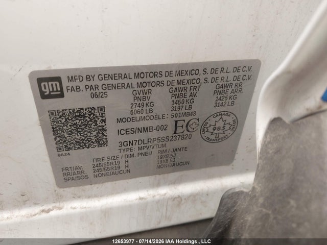 Chevrolet Equinox Ev Lt 2025 3GN7DLRP5SS237820 Image 19
