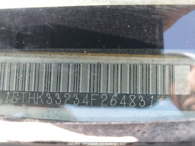 2004 Gmc Sierra 3500 მანქანა იყიდება აუქციონზე, vin: 1GTHK33234F264831, აუქციონის ნომერი: 12653993