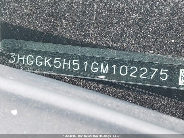 2016 Honda Fit Lx მანქანა იყიდება აუქციონზე, vin: 3HGGK5H51GM102275, აუქციონის ნომერი: 12654015