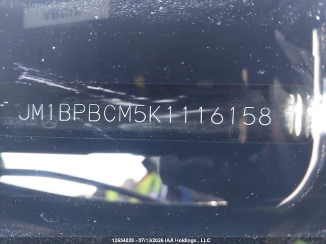 Aukcja sprzedaży 2019 Mazda 3 Preferred Plus, vin: JM1BPBCM5K1116158, numer aukcji: 12654028