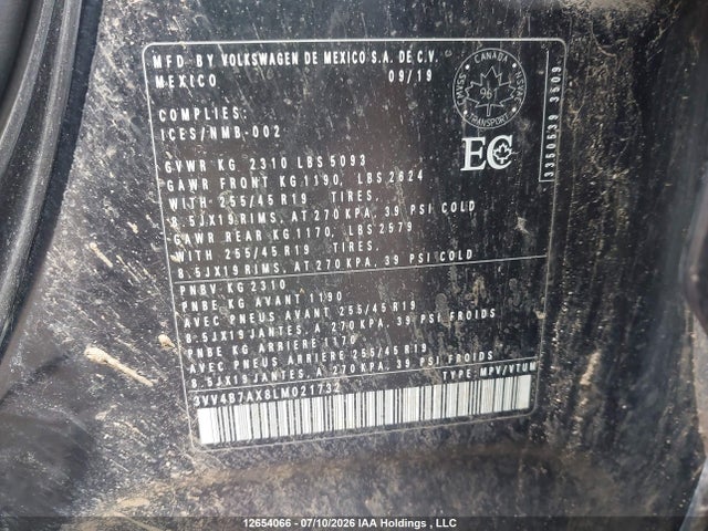 Volkswagen Tiguan Highline 2020 3VV4B7AX8LM021732 Image 18
