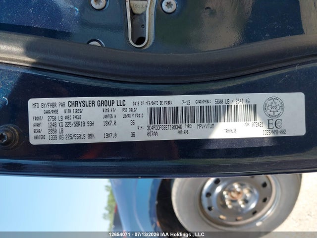 Продаж на аукціоні авто 2014 Dodge Journey R/t, vin: 3C4PDDFG8ET109346, номер лоту: 12654071