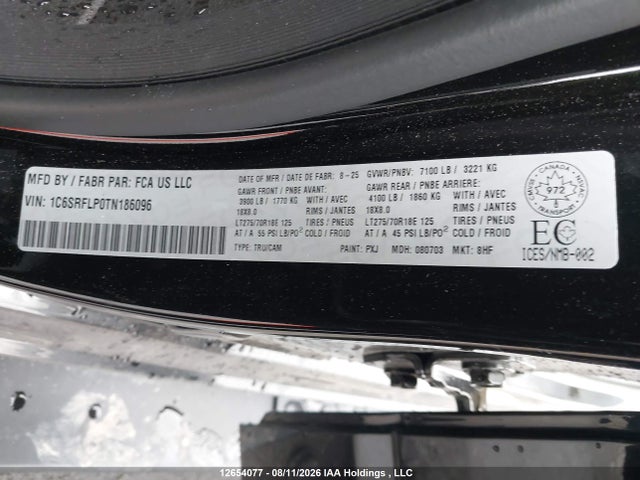 1C6SRFLP0TN186096 RAM 1500 Rebel