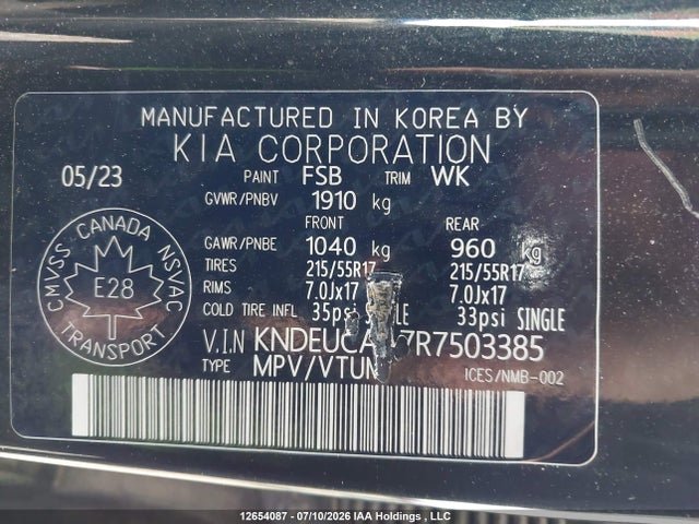 KIA SELTOS S 2024 KNDEUCAA7R7503385 Image 18