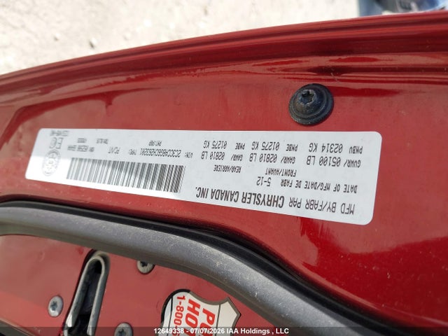 12649338 :رقم المزاد ، 2C3CCABG6CH263201 vin ، 2012 Chrysler 300 S V6 مزاد بيع
