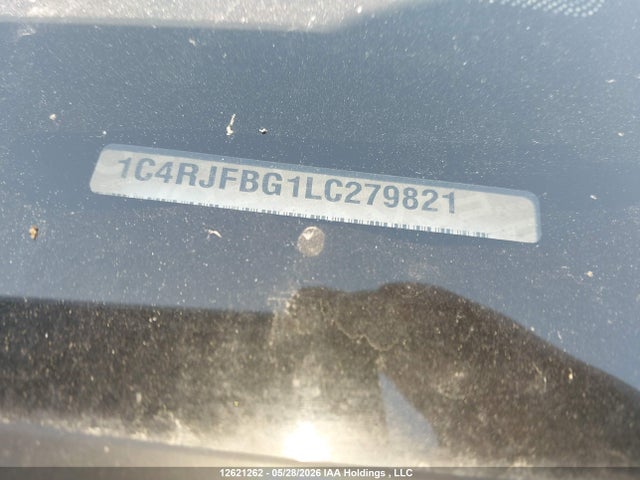 1C4RJFBG1LC279821 Jeep Grand Cherokee Limited X
