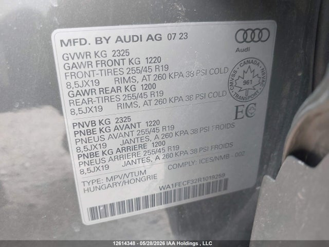 WA1FECF32R1019259 Audi Q3 45 Technik