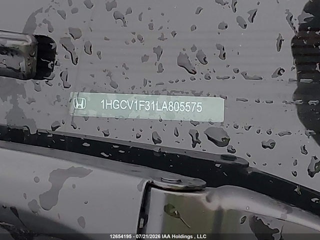 Продажа на аукционе авто 2020 Honda Accord Sport 1.5t, vin: 1HGCV1F31LA805575, номер лота: 12654195