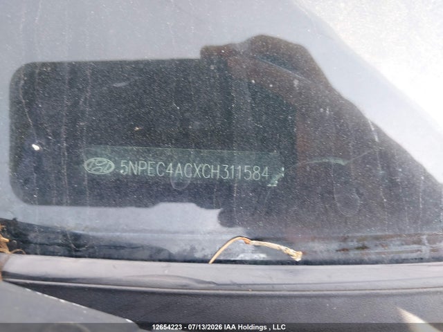2012 Hyundai Sonata მანქანა იყიდება აუქციონზე, vin: 5NPEC4ACXCH311584, აუქციონის ნომერი: 12654223
