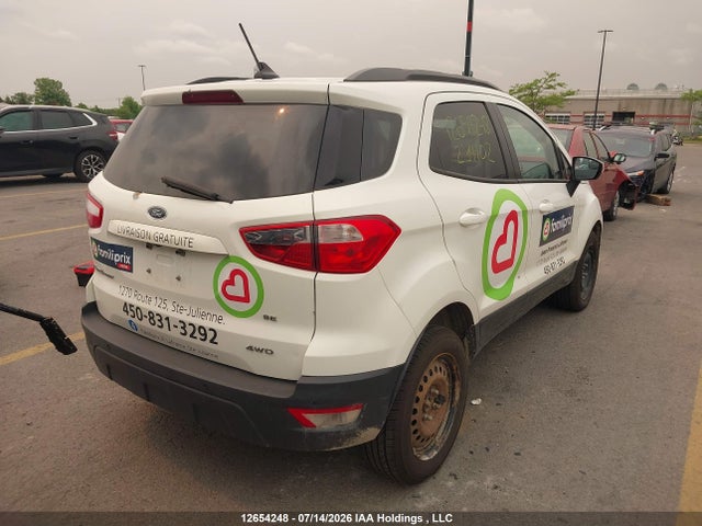 12654248 :رقم المزاد ، MAJ6P1UL6JC234102 vin ، 2018 Ford Ecosport Se مزاد بيع