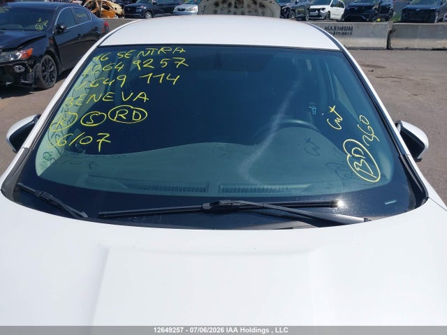 Aukcja sprzedaży 2016 Nissan Sentra 1.8 S/1.8 Sl/1.8 Sr/1.8 Sv, vin: 3N1AB7APXGL649114, numer aukcji: 12649257